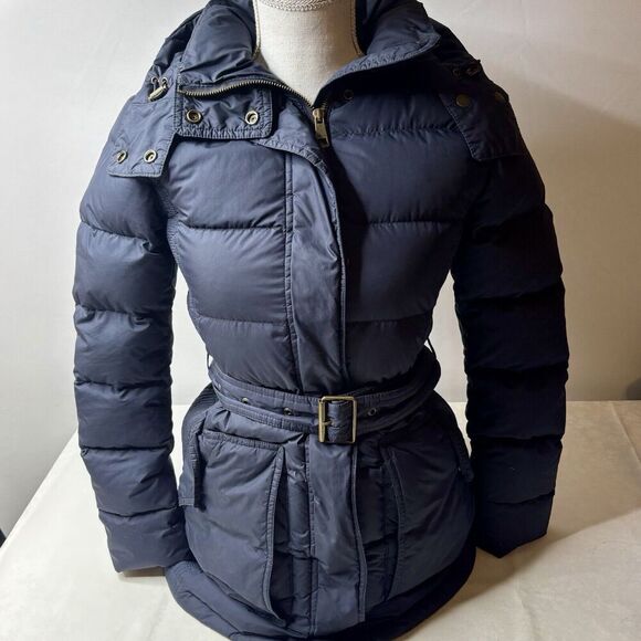 Burberry Jackets & Blazers - Burberry Brit W's Navy Down Parka Coat XS